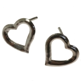 シルバーピアス スタッドピアス オープンハート | YUKATANゆかたん | 詳細画像2 