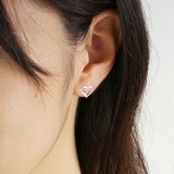 シルバーピアス スタッドピアス オープンハート | YUKATANゆかたん | 詳細画像4 