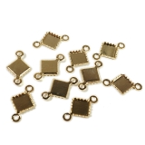 四角形 ゴールド 10個1セット アクセサリーパーツ | YUKATANゆかたん | 詳細画像2