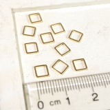 正方形 ゴールド シルバー 10個1セット アクセサリーパーツ | YUKATANゆかたん | 詳細画像1 