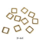 正方形 ゴールド シルバー 10個1セット アクセサリーパーツ | YUKATANゆかたん | 詳細画像2 
