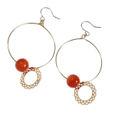 レディースピアス 天然石 カーネリアン | YUKATANゆかたん | 詳細画像2 