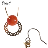 レディースピアス 天然石 カーネリアン | YUKATANゆかたん | 詳細画像3 