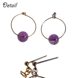 レディースピアス 天然石 アメジスト | YUKATANゆかたん | 詳細画像3 