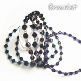 ダイヤカットのようなひし形のビーズとキレイカラーのビーズが美しい ビーズブレスレ… | YUKATANゆかたん | 詳細画像1