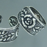 イヤーカフ シルバー925 気品漂う薔薇の模様イヤーカフス | YUKATANゆかたん | 詳細画像1 