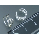 イヤーカフ シルバー925 アクセントの球がクルクル動くイヤーカフス！シンプルイ… | YUKATANゆかたん | 詳細画像3 