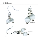 レディースピアス アクリルビーズ ホワイト | YUKATANゆかたん | 詳細画像2