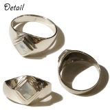 シルバー925 メンズ レディース 指輪 貝殻 シェルが光り輝くリング | YUKATANゆかたん | 詳細画像2 