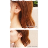 2カラー×5サイズ シンプルな輪っかだけのワンタッチフープピアス 【クロッシング | YUKATANゆかたん | 詳細画像4