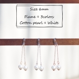 6mm球 ロングピアス 金属アレルギー | YUKATANゆかたん | 詳細画像2 