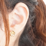 ピアス 花 フラワー ハイビスカス チタンポスト スタッドピアス ゴールド | YUKATANゆかたん | 詳細画像7 