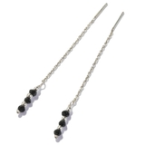 シルバーピアス 天然石 ブラックスピネル | YUKATANゆかたん | 詳細画像9 