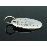 シルバー925 ドッグタグのようなプレーンプレートペンダントトップ 【ペンダント… | laplateriashu  | 詳細画像2 