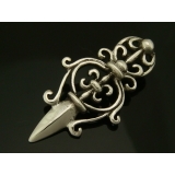 シルバー925 紋章のペンダントヘッド 紋章のような模様に剣が突き出たかっこいい… | laplateriashu | 詳細画像1