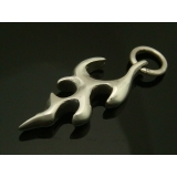 シルバー925 重量感のある炎のような模様のペンダントトップ 【ペンダントヘッド | laplateriashu  | 詳細画像1 