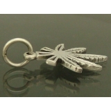 シルバー925 マリファナのペンダントヘッド マリファナの葉デザインのシンプルな… | laplateriashu  | 詳細画像3 