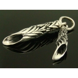 シルバー925 重量感のある立体的な羽根のペンダントヘッド!インディアン24 【… | laplateriashu | 詳細画像2