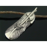 フェザー5 【ペンダントヘッド ペンダントトップ】 アクセサリー | laplateriashu  | 詳細画像1 