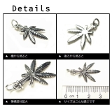 マリファナの葉デザインのシンプルなインディアンペンダントヘッド 【ペンダントヘッ… | laplateriashu  | 詳細画像2 