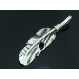 シルバー925メンズペンダントトップ！両面デザインがカッコイイ！フェザー16 【… | laplateriashu  | 詳細画像1 