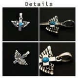 シルバー925 クロスだけじゃ物足りないアナタに！フェザークロスペンダントトップ… | laplateriashu  | 詳細画像2 