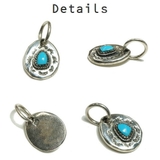 シルバー925 いびつな石の形がかわいい石付きペンダントトップ 【シルバー製 | laplateriashu  | 詳細画像2 