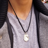 シルバー925 白い石が涼しげなネイティブ系ペンダントトップ アクセサリー | laplateriashu  | 詳細画像3 