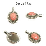 シルバー925 可愛らしいデザインの石付きペンダントトップ 【シルバー製 | laplateriashu  | 詳細画像2 