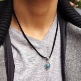 シルバー925 ブルーの石が首元に映える石付きペンダントトップ 【シルバー製 | laplateriashu  | 詳細画像3 