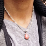 シルバー925 春夏におススメ！ティアドロップシェイプ石付きペンダントトップ 【… | laplateriashu  | 詳細画像3 