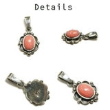 シルバー925 小さくても存在感抜群のピンクの石付きペンダントトップ 【シルバー… | laplateriashu  | 詳細画像2 