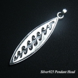 ユラユラと揺れた波模様がサーファー心を掻き立てる!ウェーブサーフボードのペンダン… | laplateriashu | 詳細画像1