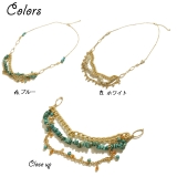 トップが特徴ある3連になったチェーンネックレス アクセサリー | YUKATANゆかたん | 詳細画像2