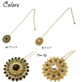 花をイメージしたキラキラ輝くトップが可愛らしいネックレス アクセサリー | YUKATANゆかたん | 詳細画像2