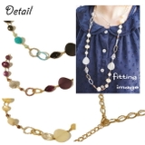 所々にちょこんと付いた毛玉がカワイイビーズネックレス【ロングネックレス レディー… | YUKATANゆかたん | 詳細画像3