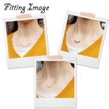 5粒のガラスビーズが輝くショートネックレス【ロングネックレス レディースネックレ… | YUKATANゆかたん | 詳細画像4 