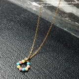 可愛いカラフルビーズのトップのショートネックレス アクセサリー | YUKATANゆかたん | 詳細画像1