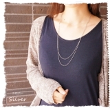 2連レディースネックレス 60cmと65cmの長さのかわいいつぶチェーンネックレ… | YUKATANゆかたん | 詳細画像6 