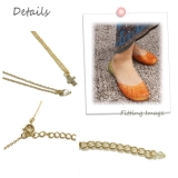 ワンポイントの小っちゃなチャームがかわいい上品なアンクレット アクセサリー | YUKATANゆかたん | 詳細画像3