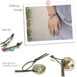 ボタンビーズで留める細身2連のエスニックブレスレット アクセサリー | YUKATANゆかたん | 詳細画像2