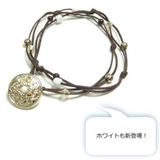ボタンビーズで留める細身2連のエスニックブレスレット アクセサリー | YUKATANゆかたん | 詳細画像3