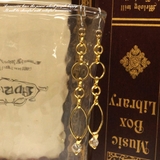 一粒キュービックジルコニアがキラリと輝くフックピアス アクセサリー | YUKATANゆかたん | 詳細画像1 