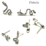 【シルバーピアス】にょろにょろと流れるような曲線が美しいヘビのスタッドピアス a… | YUKATANゆかたん | 詳細画像2 