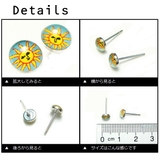 【シルバーピアス】メキシコ南米風 灼熱太陽のピアス 【スタッドピアス | YUKATANゆかたん | 詳細画像2 
