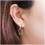 オープンなスターのスタッドピアス アクセサリー | YUKATANゆかたん | 詳細画像4 