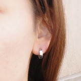 【シルバーピアス】ワンタッチフープピアス1 【レディースピアス】 アクセサリー | YUKATANゆかたん | 詳細画像4