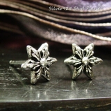 【シルバーピアス】不思議な模様が描かれた星のスタッドピアス【フレアスタッドピアス… | laplateriashu  | 詳細画像1 