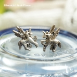 【シルバーピアス】愛くるしい羽根の生えたペガサスピアス 【スタッドピアス ペガサ… | YUKATANゆかたん | 詳細画像1 