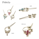 キラキラ輝くクロスが可愛いスタッドピアス アクセサリー | YUKATANゆかたん | 詳細画像3 